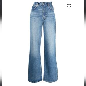 Reformation Jeans Cary High Rise Slouchy Wide Leg Denim Jean sz 30